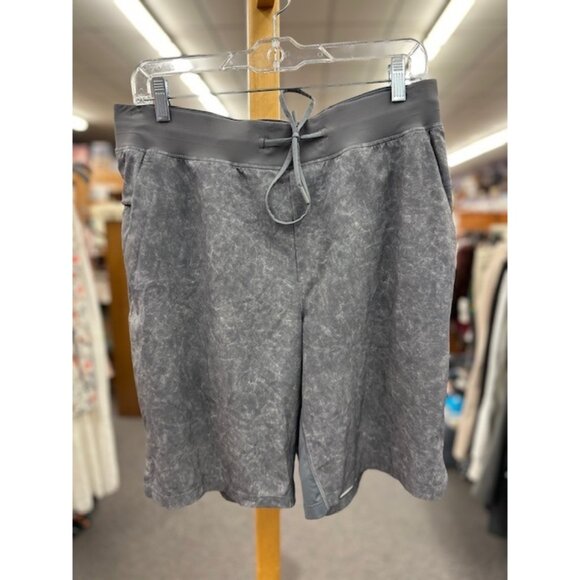 Lululemon Mens Large Gray Two-Tone Athletic Shorts With Drawstring Waist & Side - Picture 1 of 6
